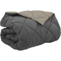 vidaXL - Couverture d'hiver 200 x 240 cm, 450 g/m², gris clair et anthracite