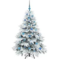 vidaXL Sapin de Noël artificiel avec 150 LED Vert 150 cm PE et PVC