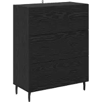 vidaXL Meuble haut, 2 pièces, imitation chêne noir, 69,5 x 34 x 180 cm