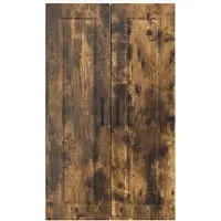 vidaXL Armoire murale PORTO en chêne fumé 60 x 31 x 100 cm