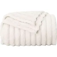 vidaXL Couvertures À Jeter 6 Pcs Crème 270 X 240 Cm Toison