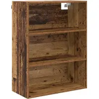 vidaXL Highboard vieux bois 69,5 x 34 x 180 cm Bois composite