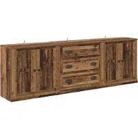 vidaXL Buffets 3 pcs Altholz 210 x 35.5 x 67.5 cm Holzwerkstoff