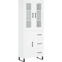 vidaXL Highboard blanc 69,5x34x180 cm Bois composite