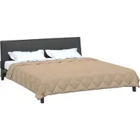 vidaXL Couette toute l'année Taupe 220 x 240 cm Microfibre