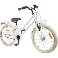 vidaXL Vélo enfant 20 pouces pour 6-11 ans Blanc