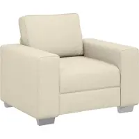 vidaXL Canapé 3 places Beige 219 x 80 x 82 cm Tissu en lin mélangé