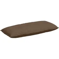 vidaXL Coussin de Dos Marron 120 x 19 x 50 cm tissu