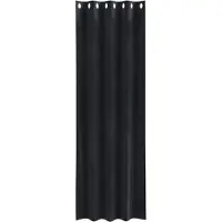 vidaXL Rideaux occultants 2 pcs noir 140 x 245 cm velours