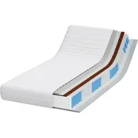 vidaXL Matelas Blanc 100 x 200 cm Ressort de poche