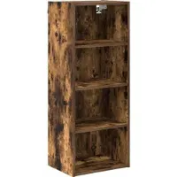 vidaXL Armoire suspendue Riga Chêne fumé 40 x 29,5 x 100 cm