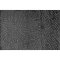 vidaXL Tapis de salon PALMERAS Anthracite 170 x 120 cm Polyester