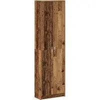 vidaXL Armoire avec étagère en vieux bois 55 x 25 x 189 cm Matériau dérivé du bois