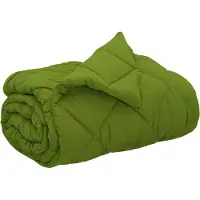 vidaXL Couette quatre saisons verte 200 x 220 cm en microfibre