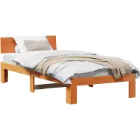 vidaXL Cadre de lit brun cireux 80 x 200 cm Pin massif