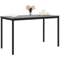 vidaXL Table haute en aggloméré, rectangulaire