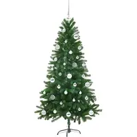 vidaXL Sapin de Noël avec 150 LED avec support Vert 150 cm PE