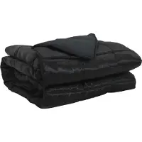 vidaXL Couverture de lit toute saison, 200 x 240 cm, 300 g/m², noire