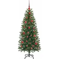 vidaXL Arbre de Noël artificiel, vert, 150 cm, en PE et PVC