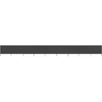 vidaXL Tissu brise-vent 9 pièces 1200 x 80 cm Anthracite