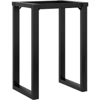 vidaXL Châssis de table de salle à manger en forme de O 60x50x73 cm Acier