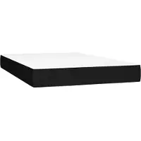 vidaXL Matelas à ressorts ensachés Noir 140x190x20 cm Tissu