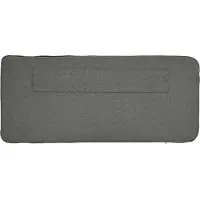 vidaXL Tête de lit rembourrée marron et gris clair 140 cm