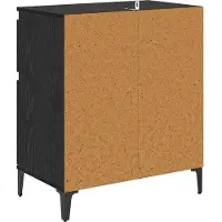 vidaXL Sideboard avec tiroirs noir imitation chêne 60 x 35 x 70 cm