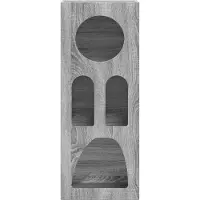 vidaXL Meuble de rangement ELST, Sonoma-gris, 40 x 35 x 100,5 cm, panneaux de particules