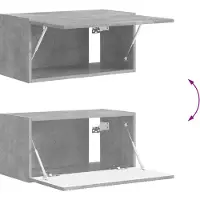 vidaXL Ensemble de meubles TV , 5 pièces, béton gris, aggloméré