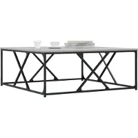 vidaXL Table basse Gris Sonoma 100x100x40 cm Bois composite