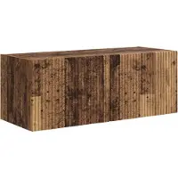 vidaXL Ensemble d'armoires TV mural 3 pcs Bois ancien