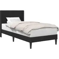 vidaXL Cadre de lit avec tête de lit Noir 100 x 200 cm Velours