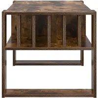 vidaXL Table basse Chêne fumé 92 x 49,5 x 45 cm Bois composite