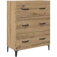 vidaXL Highboard Chêne Artisan 69,5 x 34 x 180 cm Matériau dérivé du bois