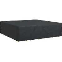 vidaXL Housse pour mobilier d'extérieur Noir 260 x 260 x 70 cm 420D