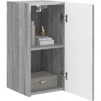 vidaXL Meuble TV mural 2 pcs Gris Sonoma 30 x 31 x 60 cm