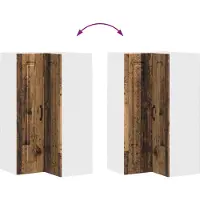 vidaXL Façade de lave-vaisselle Kalmar en bois vieilli 57 x 57 x 100 cm
