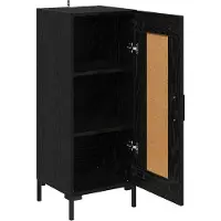 vidaXL Sideboard Olden noir imitation chêne 34,5 x 34 x 90 cm