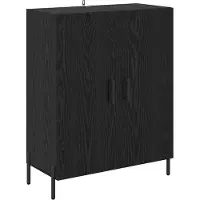 vidaXL Highboard noir imitation chêne 69,5 x 34 x 180 cm Bois composite