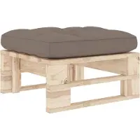 vidaXL Pouf palette de jardin bois de pin imprégné
