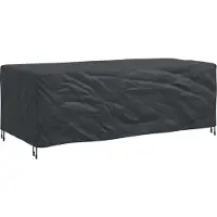 vidaXL Housse pour mobilier d'extérieur Noir 229 x 113 x 73 cm 210D