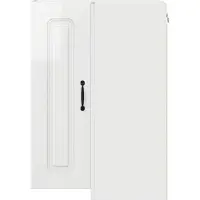 vidaXL Façade de lave-vaisselle Kalmar, blanc brillant, 57 x 57 x 80 cm