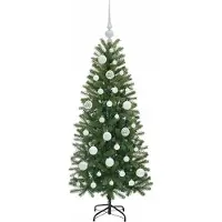 vidaXL Arbre de Noël artificiel, vert, 120 cm, en PE et PVC