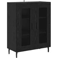 vidaXL Meuble haut, 2 pièces, chêne artisanal, 69,5 x 34 x 180 cm, panneaux de particules