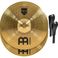 Meinl Marching 16" Brass Student Cymbal Pair includes BR3 Straps