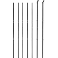 vidaXL Clôture grillagée Anthracite 1,4x10 m Acier galvanisé