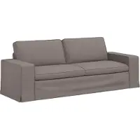 vidaXL Canapé 2 pcs Taupe Mét¿¿