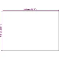 vidaXL Tapis de salon SIROLO Crème 200 x 140 cm Polyester