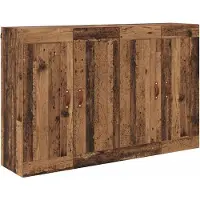 vidaXL Armoire murale 2 pièces Bois ancien 69,5 x 34 x 90 cm